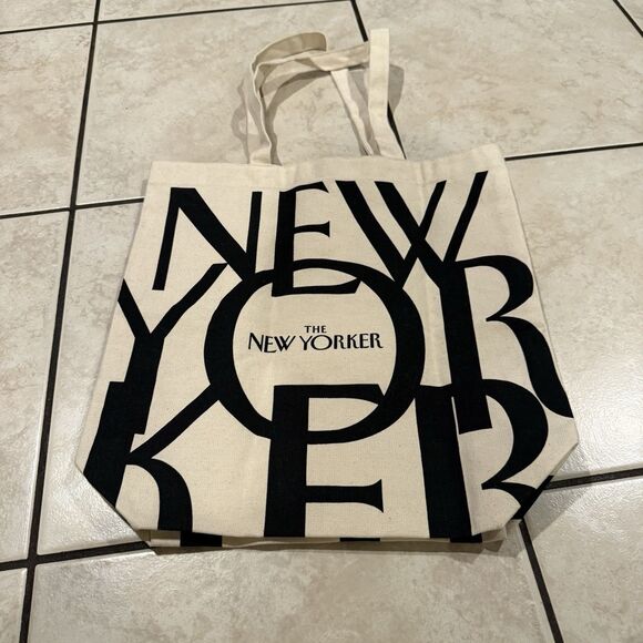 The New Yorker Classic Canvas Tote Bag 15" x 15" x 5"  Brand New - Picture 2 of 3